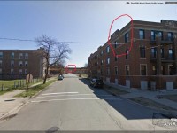 25. Budova v pozadí a nadzemka v reálu, Google Street View