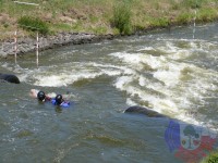 Výcvik v dravé vodě – 2012, Veltrusy – Pasivní plavání v dravé vodě ve dvojici