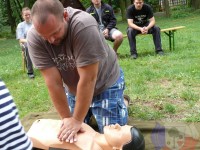 Výcvik v dravé vodě – 2012, Veltrusy – Zdravověda, nácvik resuscitace